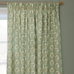 Sessile Leaf Sage Pencil Pleat Curtains - Just Fabrics