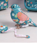 Teal Bird Aviary Pin Cushion - Just Fabrics