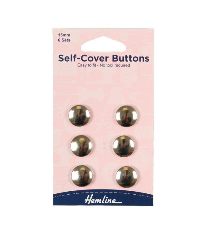 Self - Cover Buttons 15mm - Just Fabrics