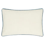 Marigold Embroidered Indigo Cushion - Just Fabrics