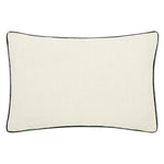 Marigold Embroidered Leaf Green Cushion - Just Fabrics