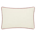 Marigold Embroidered Russet Cushion - Just Fabrics