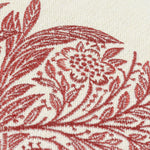 Marigold Embroidered Russet Cushion - Just Fabrics
