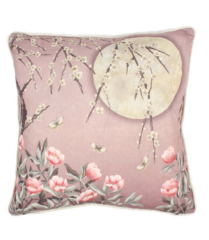 The Chateau Moonlight Rose Dawn Cushion - Just Fabrics