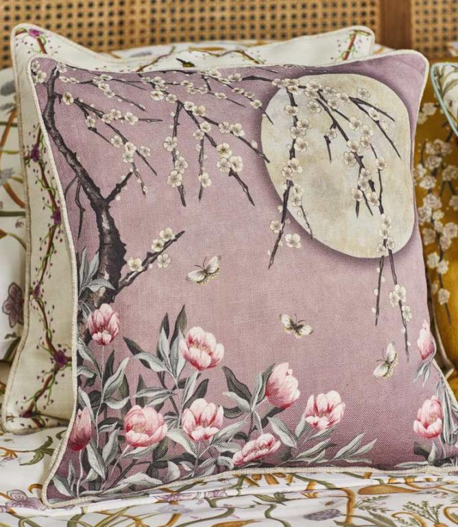 The Chateau Moonlight Rose Dawn Cushion - Just Fabrics