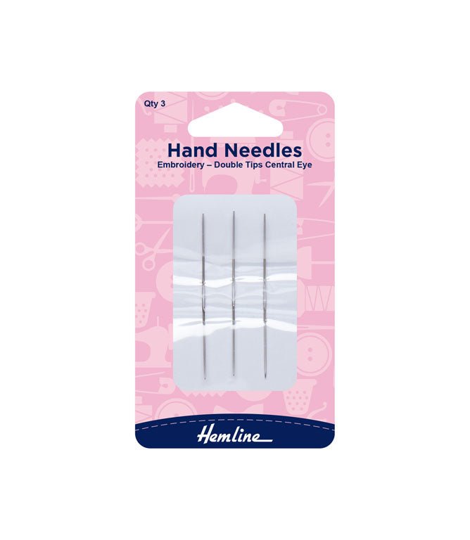 Hand Needles Embroidery, Double Tips - Just Fabrics