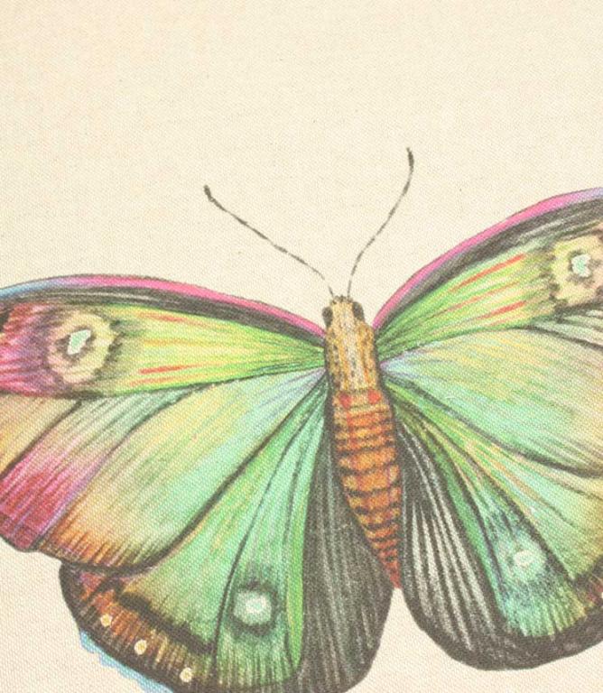 Butterfly Natural Cushion Panel - Just Fabrics