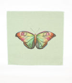 Butterfly Duck Egg Cushion Panel - Just Fabrics