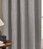 Hebden Grey Eyelet Curtains - Just Fabrics