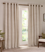 Striped Curtains - Hebden Eyelet Natural