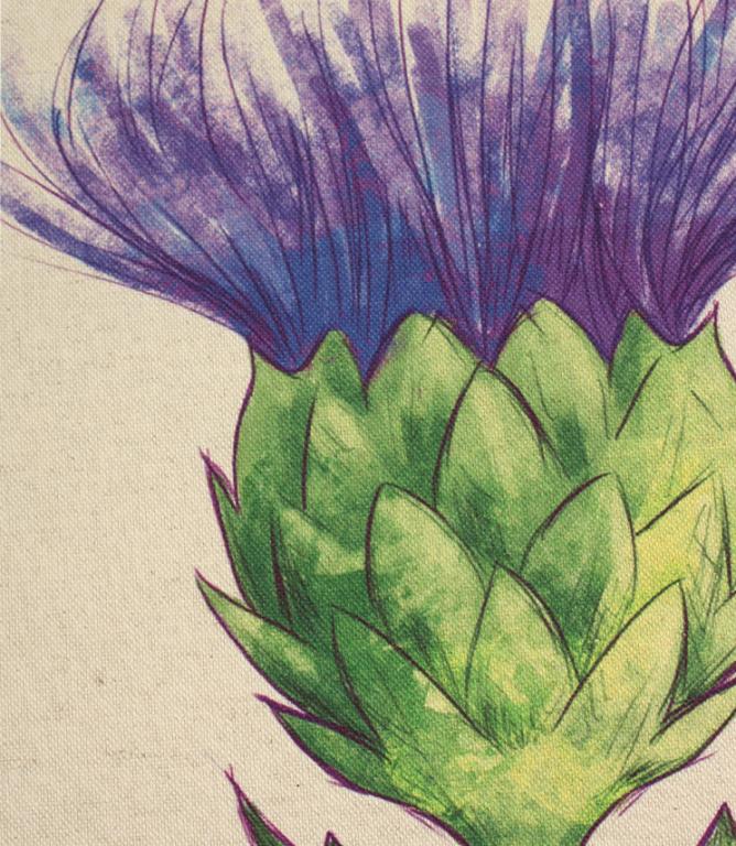 Cushion Panels - Thistle Panel Purple