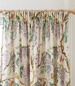 Mariposa Cream Pencil Pleat Curtains - Just Fabrics