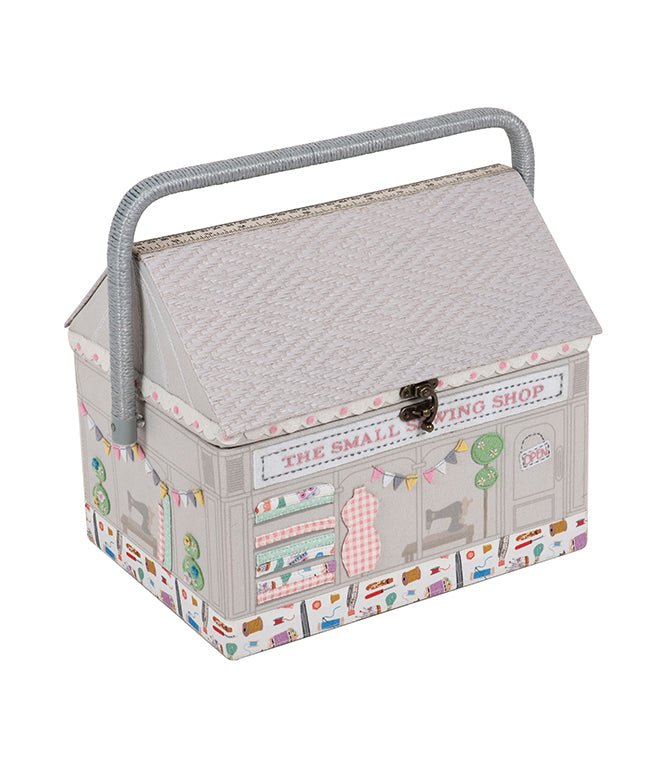 The Sewing Shop: Embroidered Appliqué Sewing Box - Just Fabrics