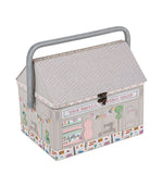 The Sewing Shop: Embroidered Appliqué Sewing Box - Just Fabrics