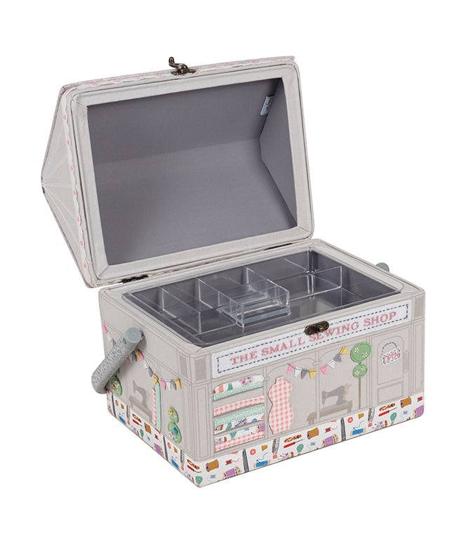 The Sewing Shop: Embroidered Appliqué Sewing Box - Just Fabrics