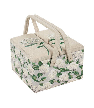 Hydrangea Twin Lid Sewing Box