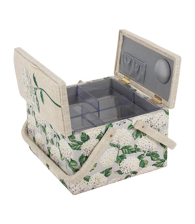 Hydrangea Twin Lid Sewing Box - Just Fabrics