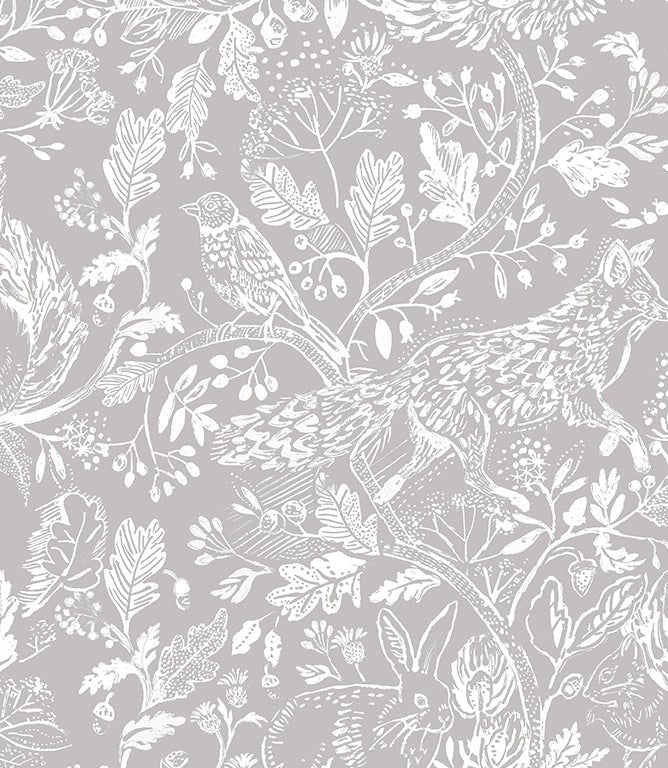 Cademuir Stone Wallpaper - Just Fabrics