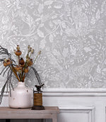 Cademuir Stone Wallpaper - Just Fabrics
