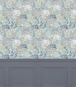 Ailsa Cornflower Wallpaper - Just Fabrics