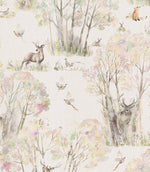 Enchanted Forest Linen Wallpaper - Just Fabrics