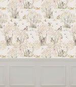 Enchanted Forest Linen Wallpaper - Just Fabrics
