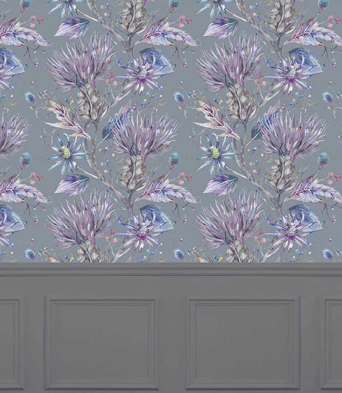 Elysium Storm Wallpaper - Just Fabrics