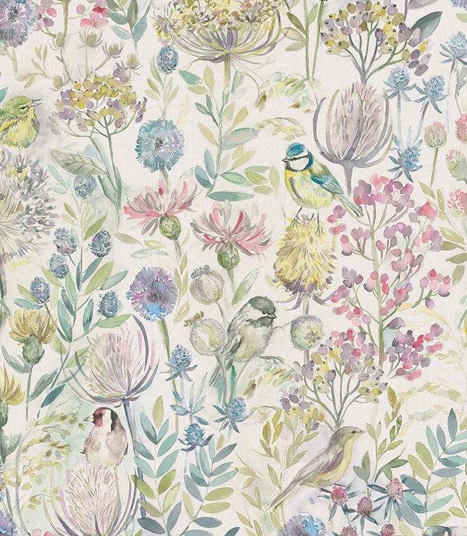 Morning Chorus Multi Wallpaper - Just Fabrics