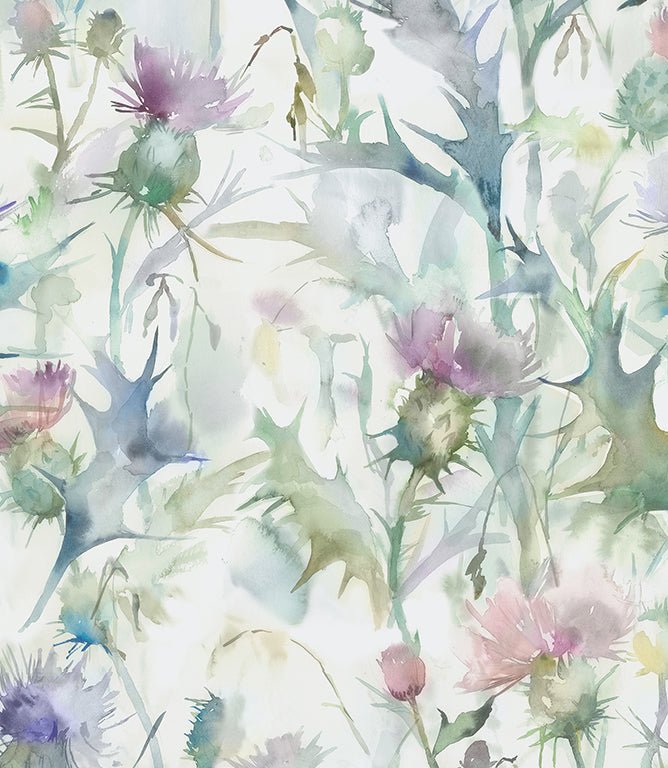 Cirsiun Damson Wallpaper - Just Fabrics