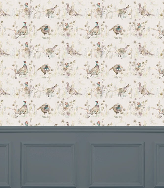 Bowmont Pheasant Wallpaper - Just Fabrics