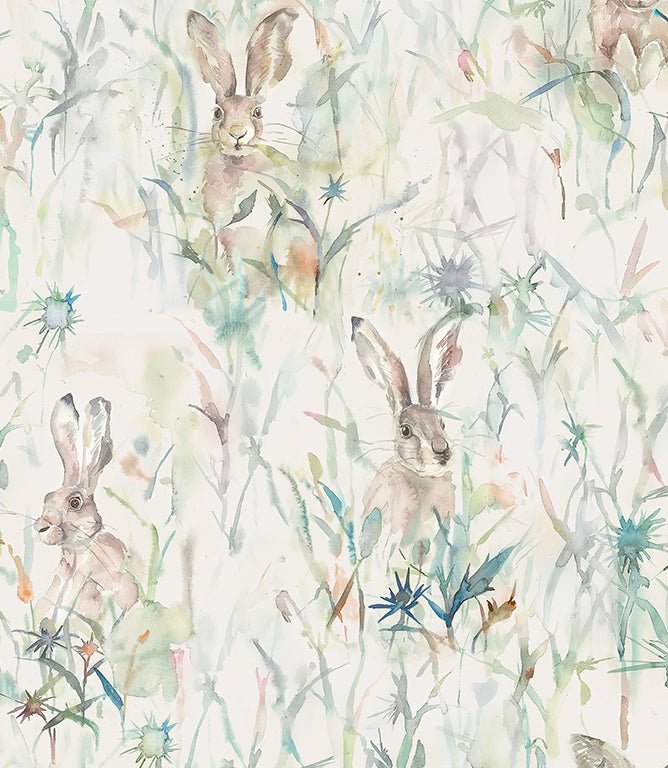 Jack Rabbit Multi Wallpaper - Just Fabrics