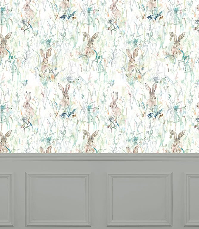 Jack Rabbit Multi Wallpaper - Just Fabrics