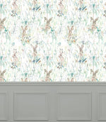 Jack Rabbit Multi Wallpaper - Just Fabrics