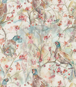 Blackberry Row Cream Wallpaper - Just Fabrics
