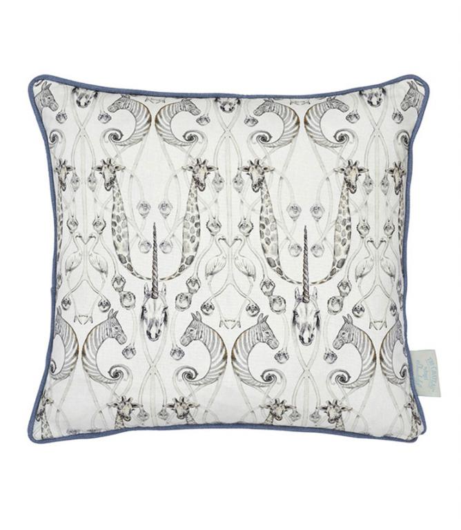 Le Chateau Des Animaux Cushion - Just Fabrics