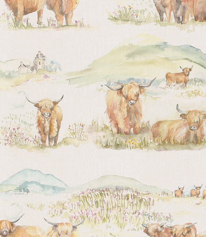 Highland Multi Wallpaper - Just Fabrics