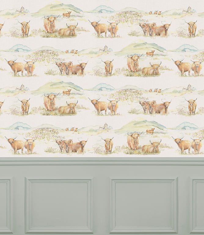 Highland Multi Wallpaper - Just Fabrics