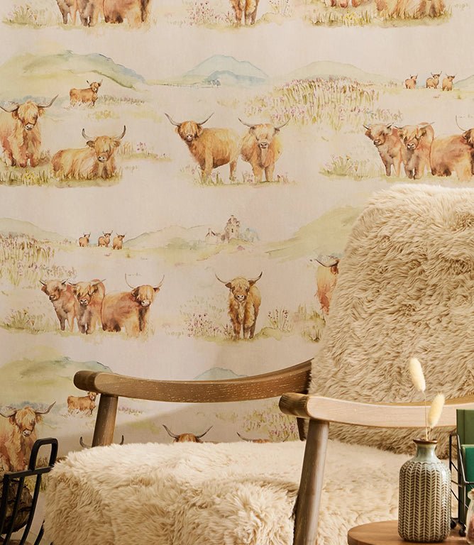 Highland Multi Wallpaper - Just Fabrics
