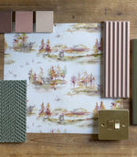 Caledonian Forest Plum Wallpaper - Just Fabrics