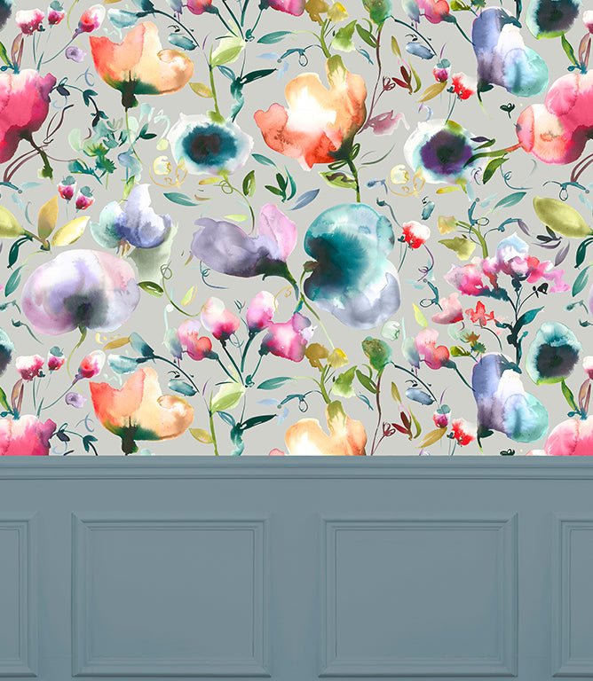 Satanta Lotus Wallpaper - Just Fabrics