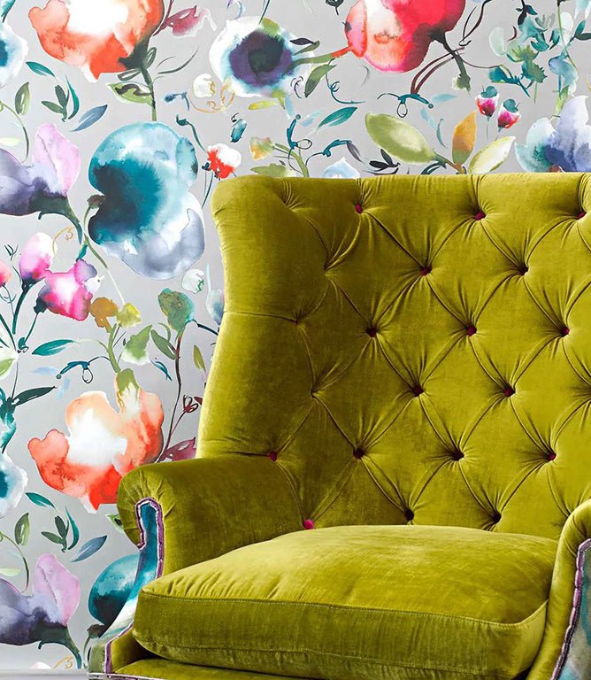 Satanta Lotus Wallpaper - Just Fabrics