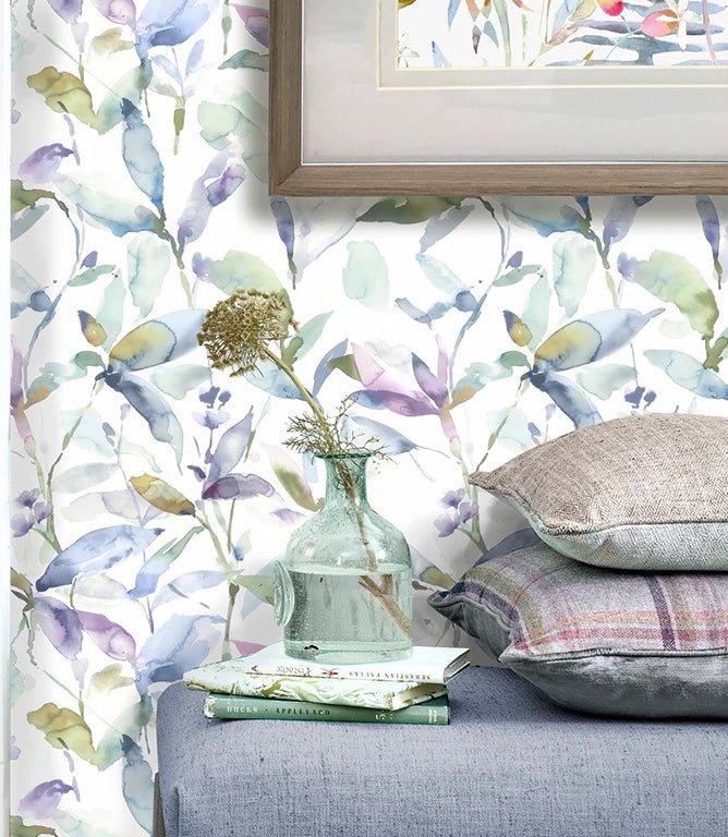 Naura Pacific Wallpaper - Just Fabrics