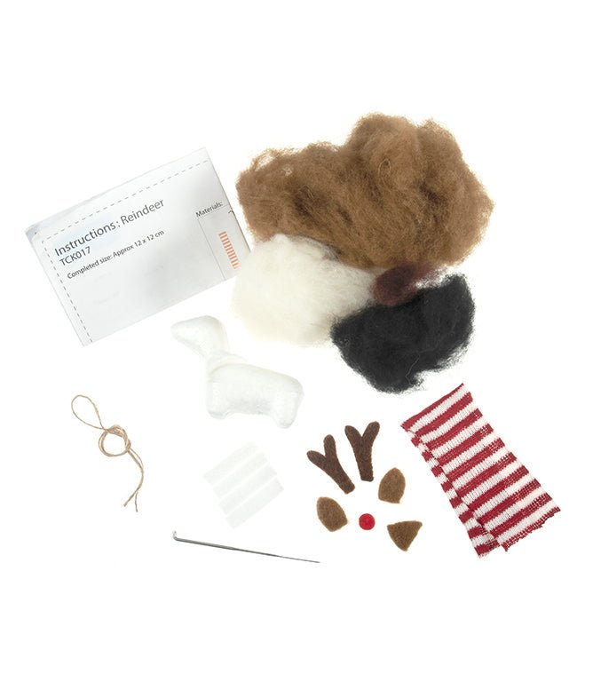 Reindeer Needle Felting Kit - Just Fabrics