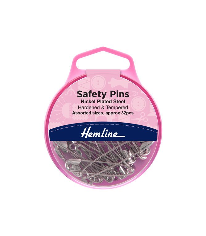 Nickel Plated Steel Safety Pins - Just Fabrics