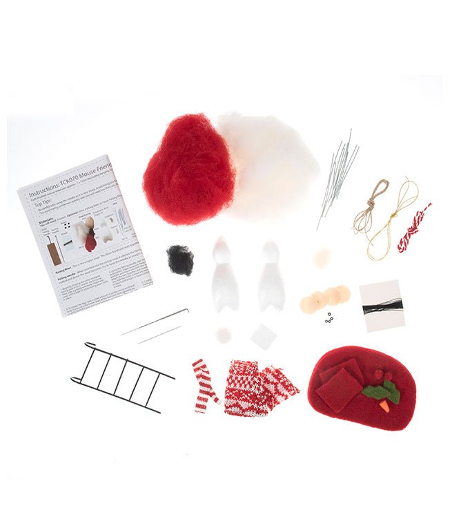 Mice Friends Duo Needle Felting Kit - Just Fabrics