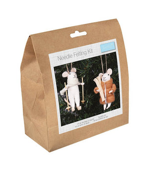 Winter Sports Mice Duo Needle Felting Kit