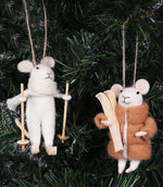 Winter Sports Mice Duo Needle Felting Kit - Just Fabrics