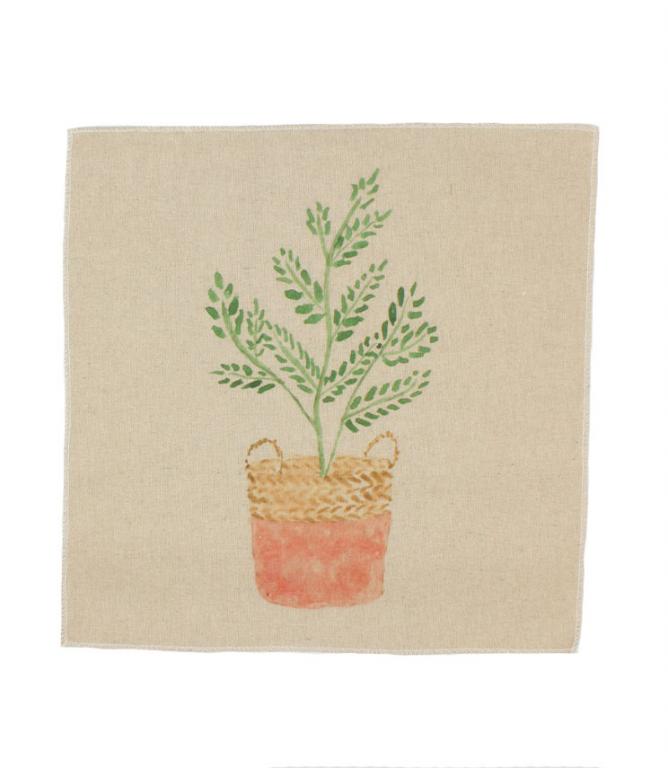 Potted Plant Cushion Panel - Just Fabrics