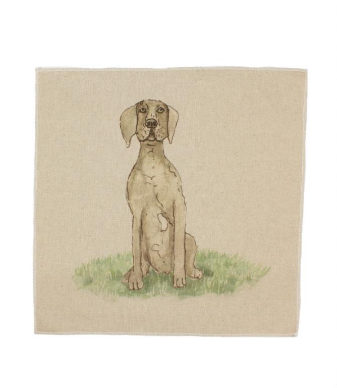 Weimaraner Cushion Panel - Just Fabrics
