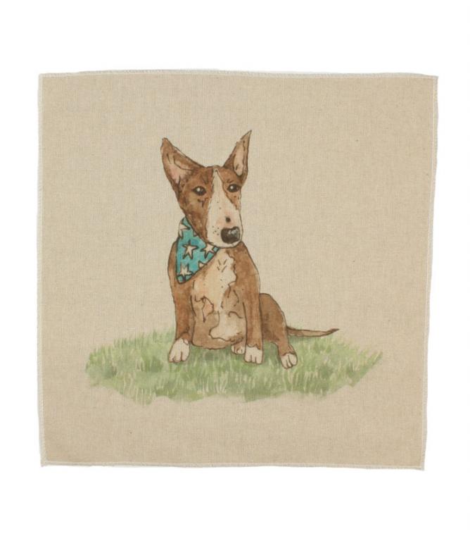 Bull Terrier Cushion Panel - Just Fabrics